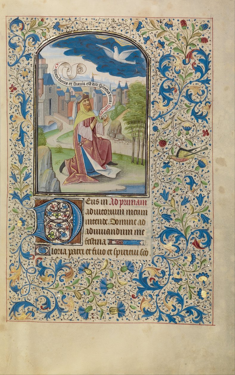 Salomone che prega lo Spirito Santo da Willem Vrelant