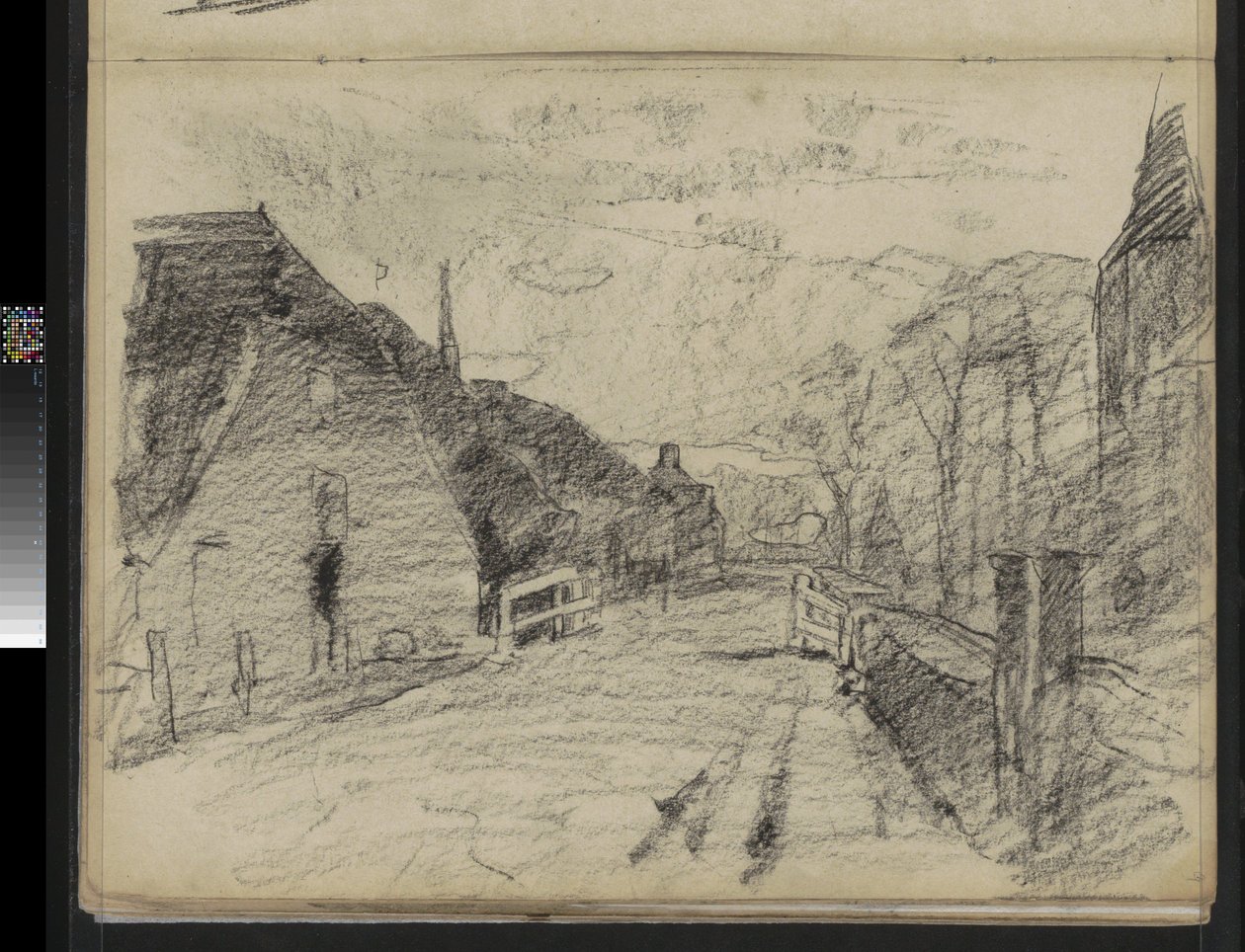 Strada del villaggio a Diepenheim da Willem Arnoldus Witsen