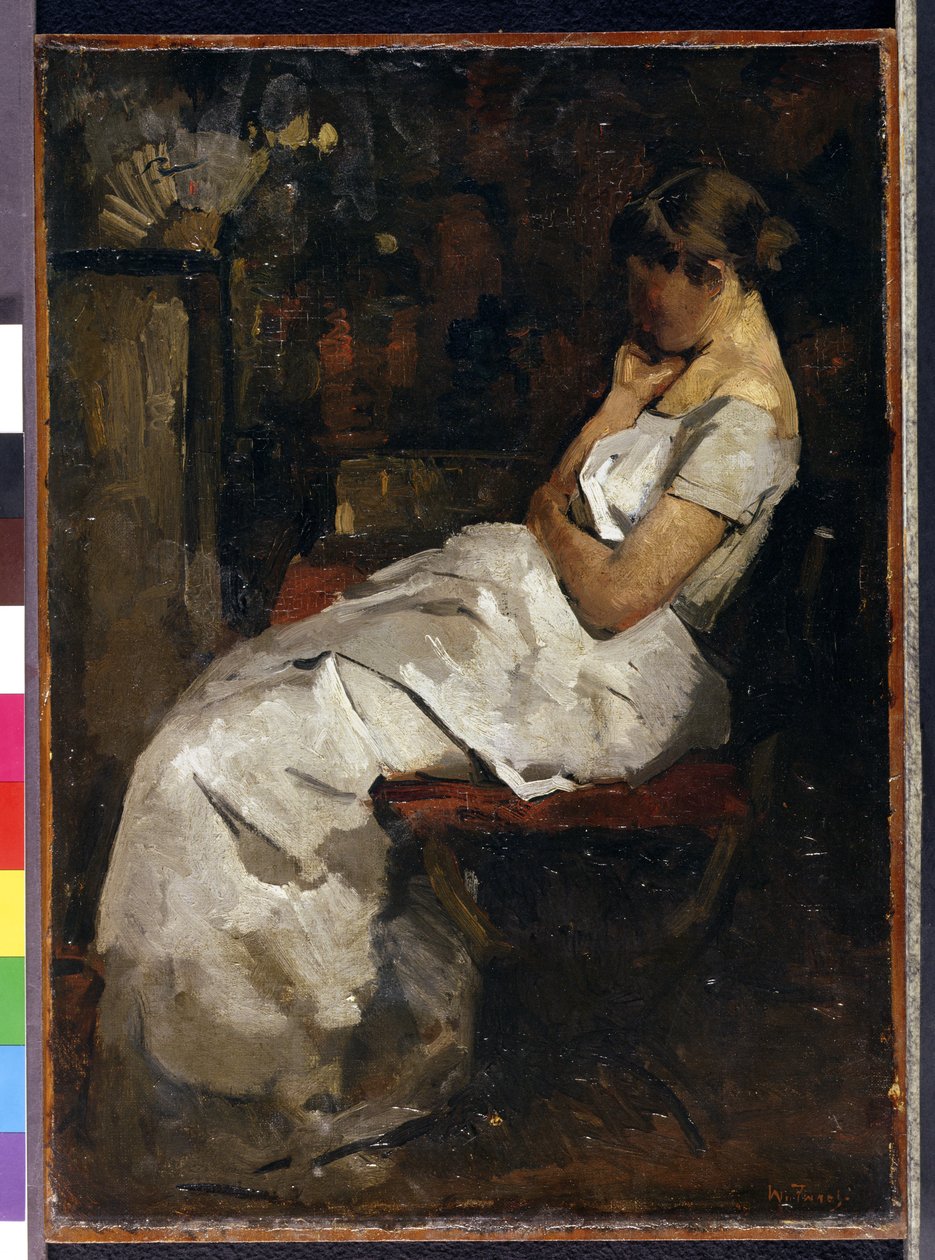 Ragazza in bianco, c.1889 da Willem de Zwart