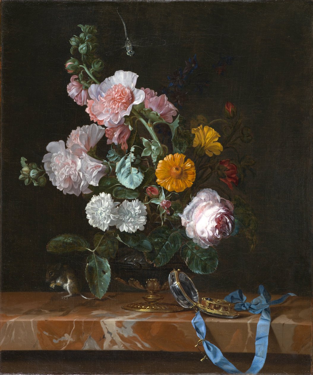 Vanitas con fiori da Willem van Aelst