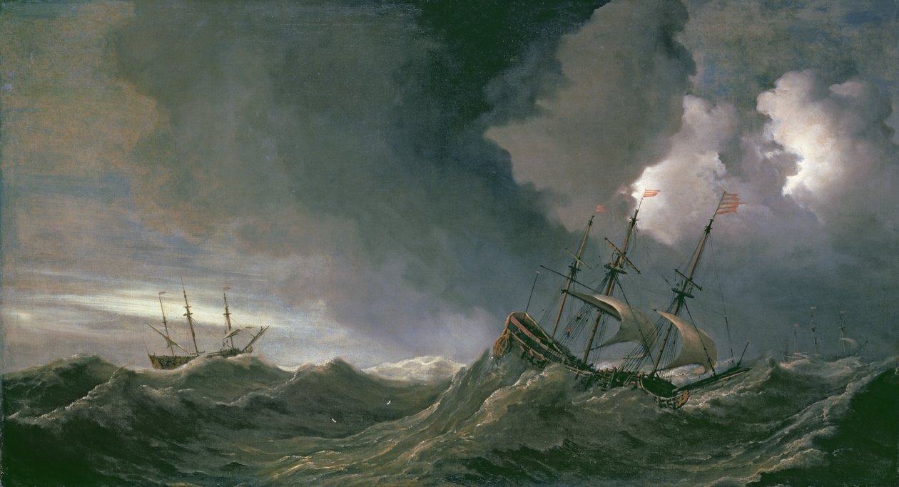Tempesta in mare da Willem van de Velde the Younger