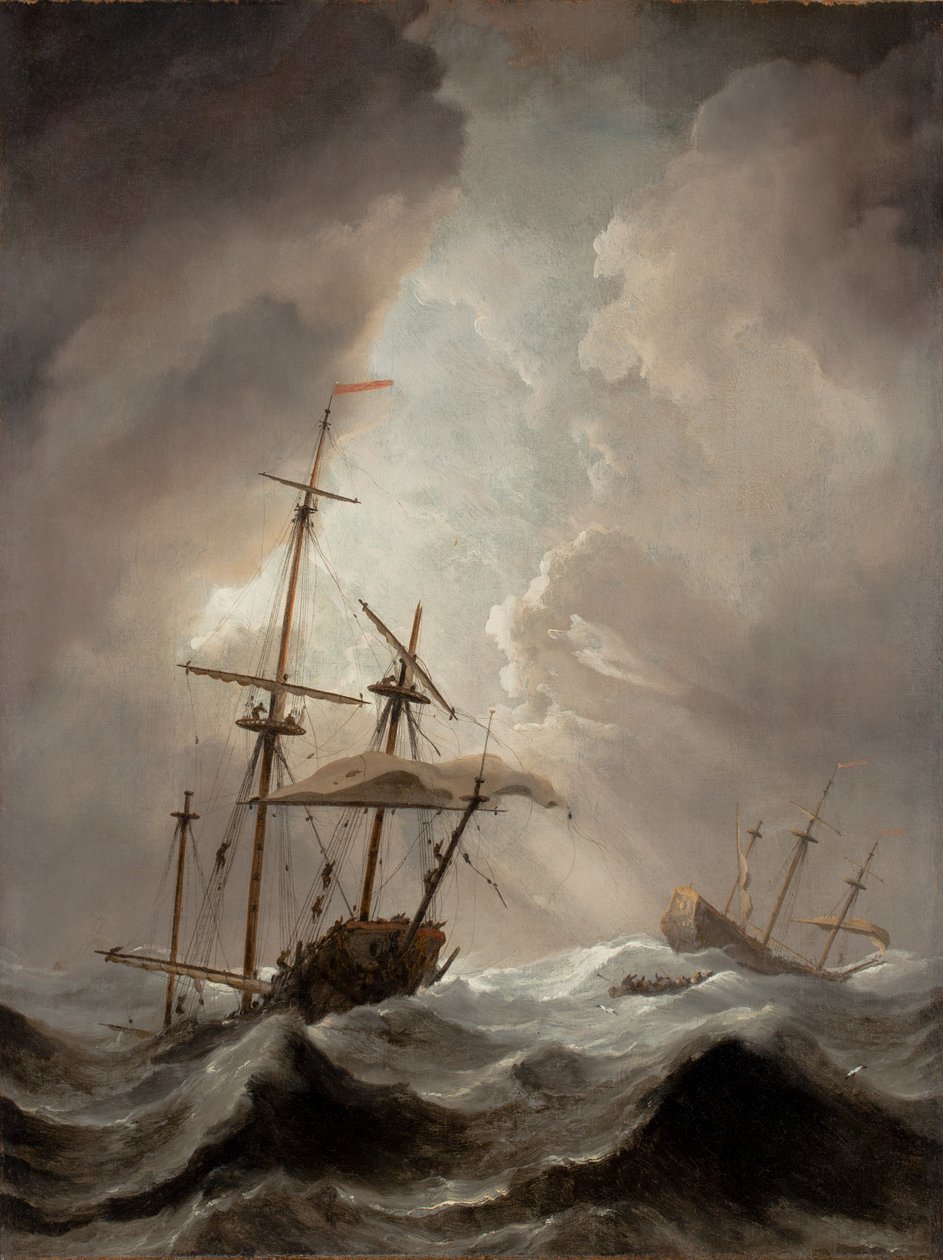 Tempesta in mare da Willem van de Velde