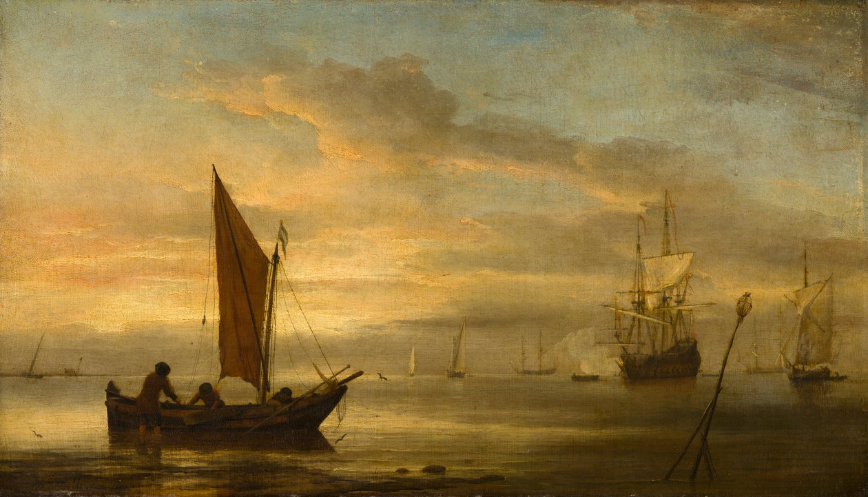 Tramonto sul mare da Willem van de Velde