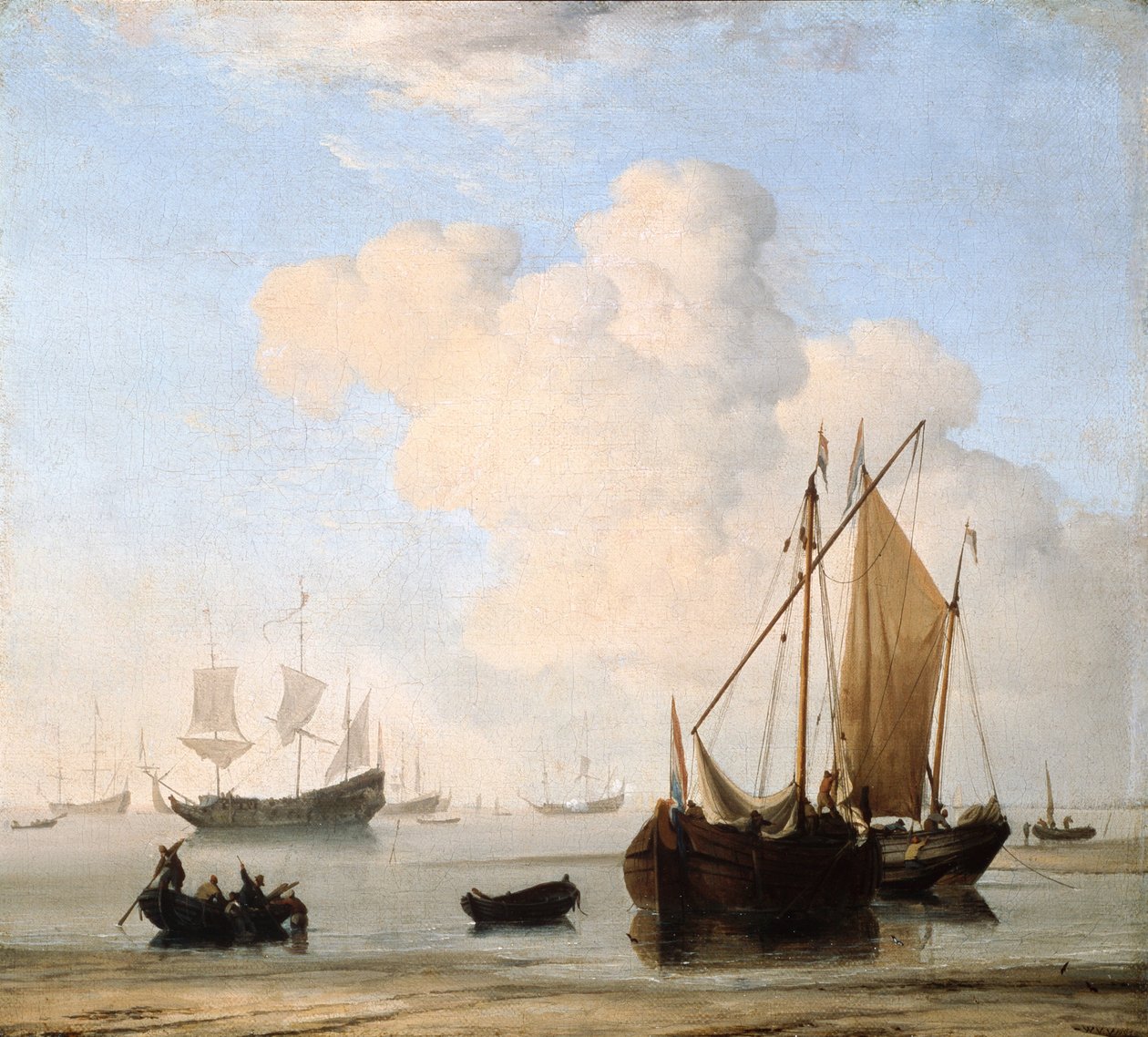 Una calma da Willem van de Velde the Younger