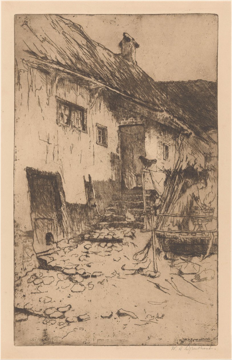 Fattoria da Willem Adrianus Grondhout (signed by artist)