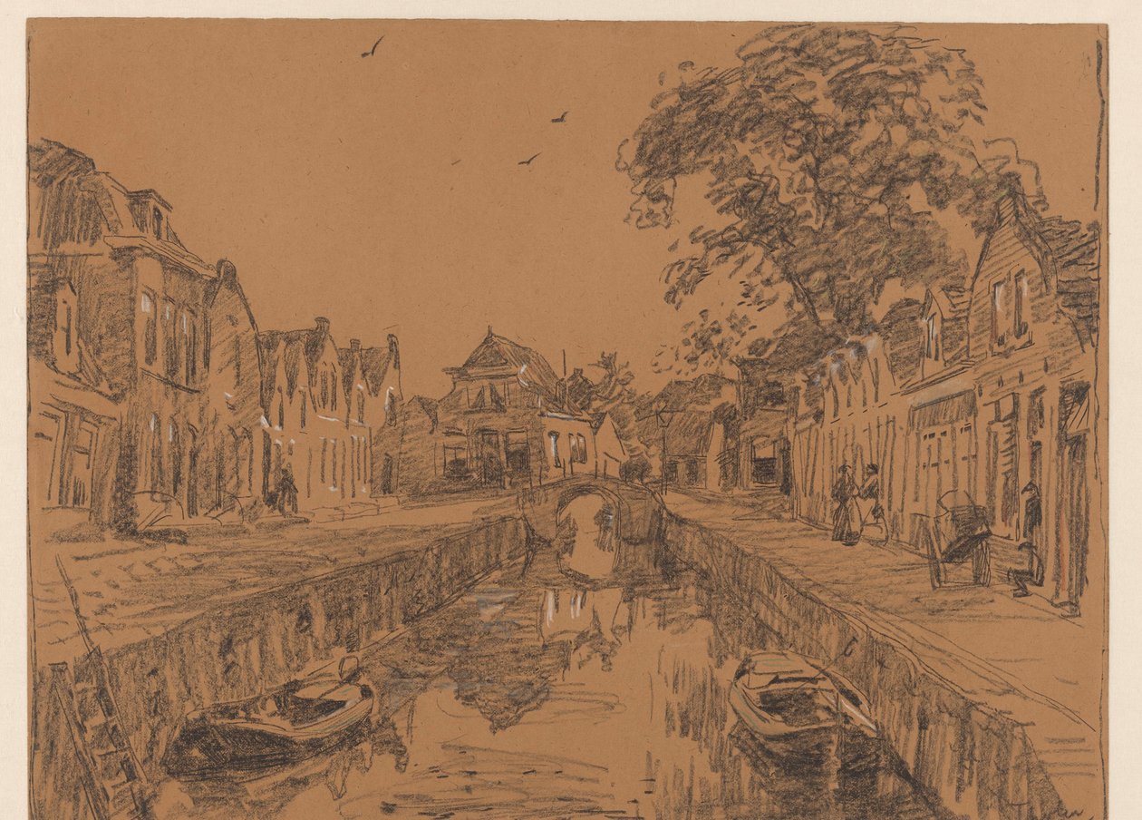 Canale con case antiche da Willem Bastiaan Tholen