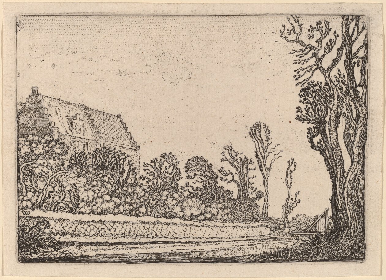 La casa con il frontone a gradini da Willem Buytewech
