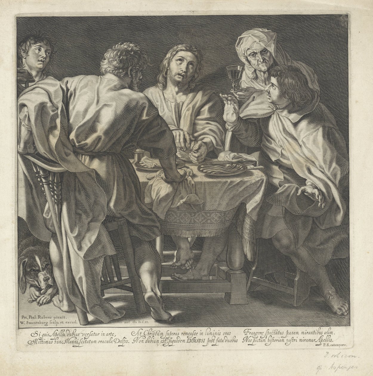Cena in Emmaus da Willem Isaacsz. van Swanenburg