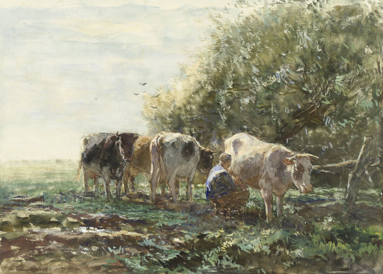 Il Recinto di Mungitura da Willem Maris