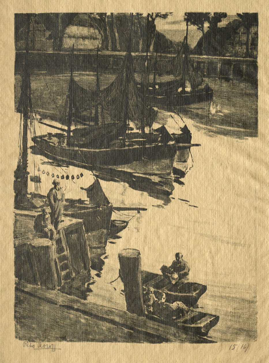 Il molo da Willem Roelofs