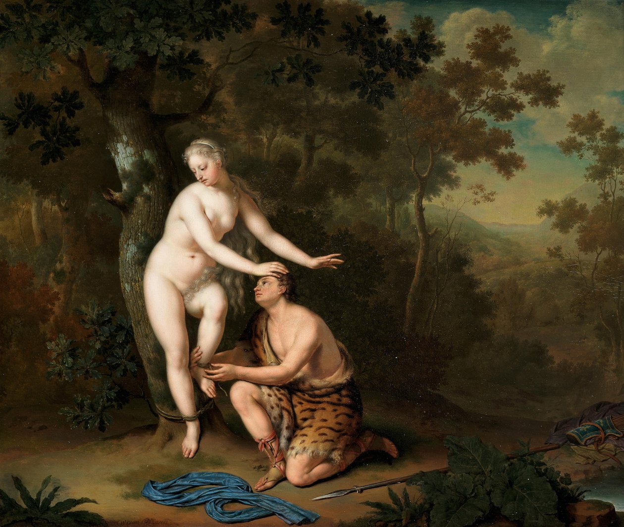 Silvia liberata da Aminta da Willem Van Mieris