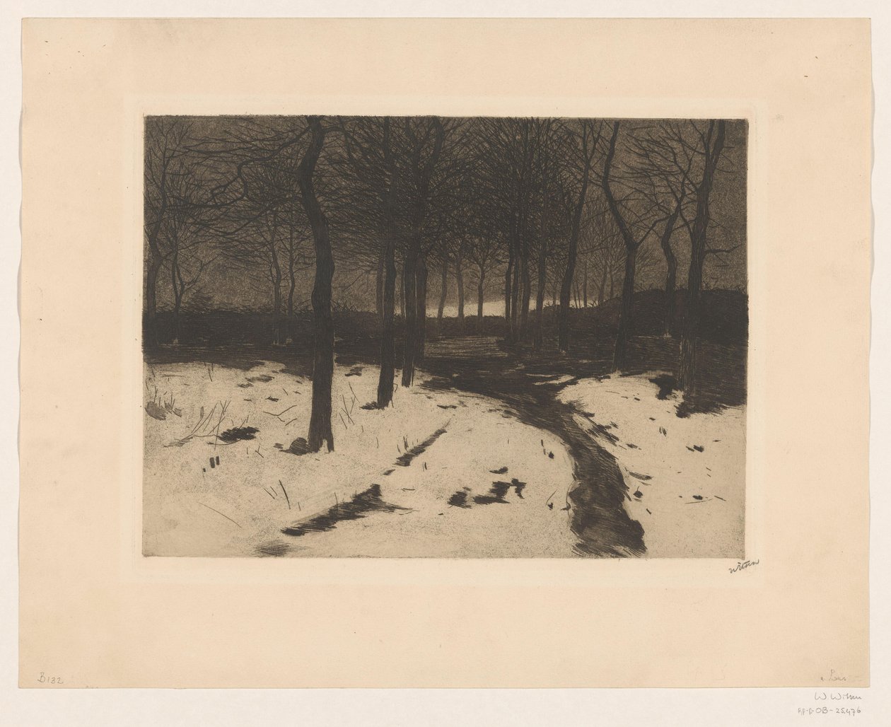 Sentiero nel bosco a Ewijkshoeve da Willem Witsen (signed by artist)