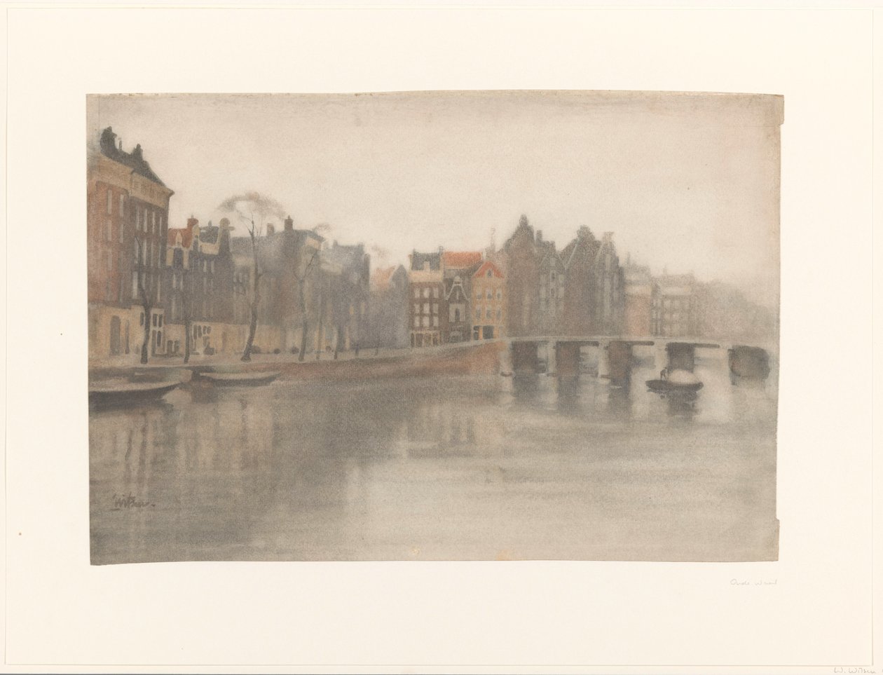 Il Vecchio Waal ad Amsterdam da Willem Arnoldus Witsen