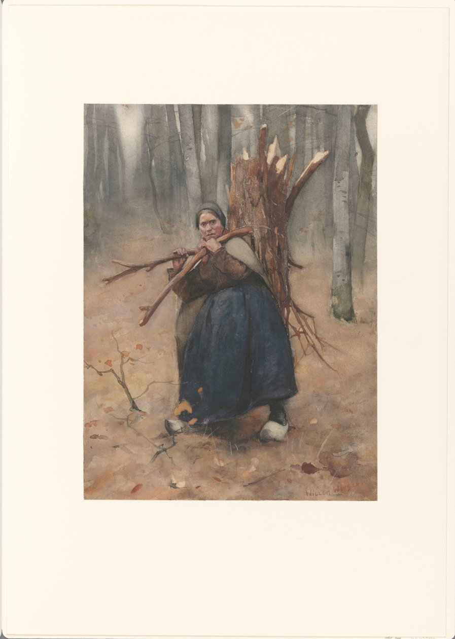 Raccoglitrice di legna da Willem Arnoldus Witsen