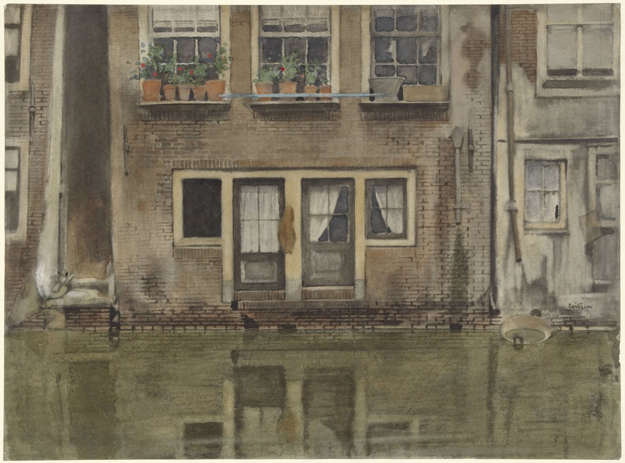 Case su un canale ad Amsterdam da Willem Arnoldus Witsen