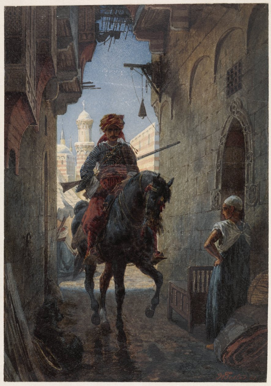 Cavaliere turco in una città da Willem de Famars Testas