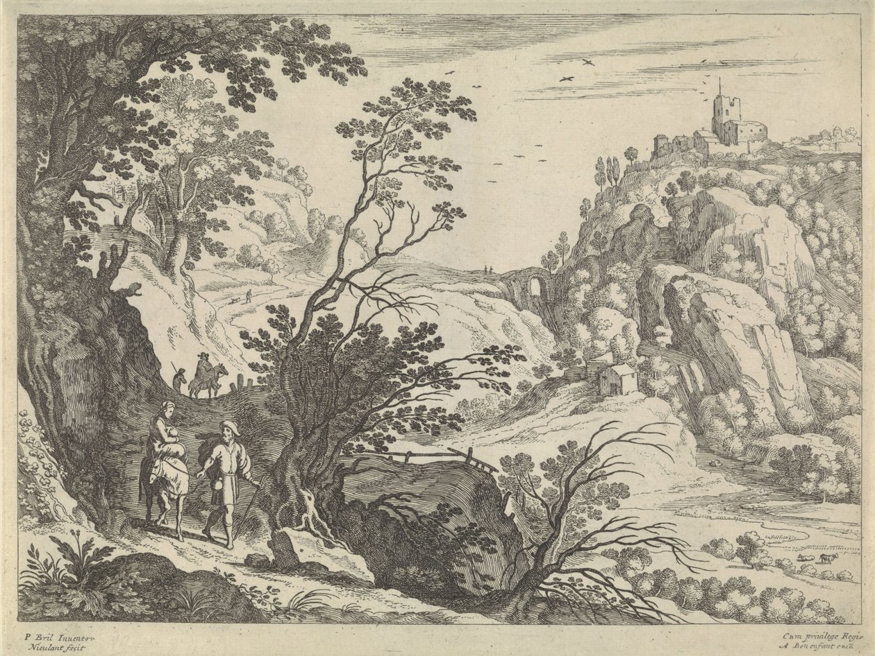 Fuga in Egitto da Willem van Nieulandt (II)