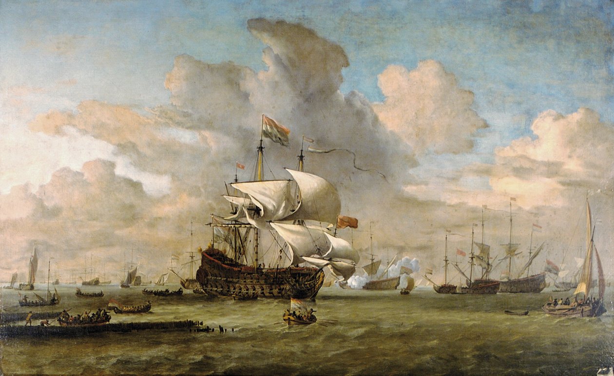 Hollandia, 1692 da Willem van de Velde the Younger