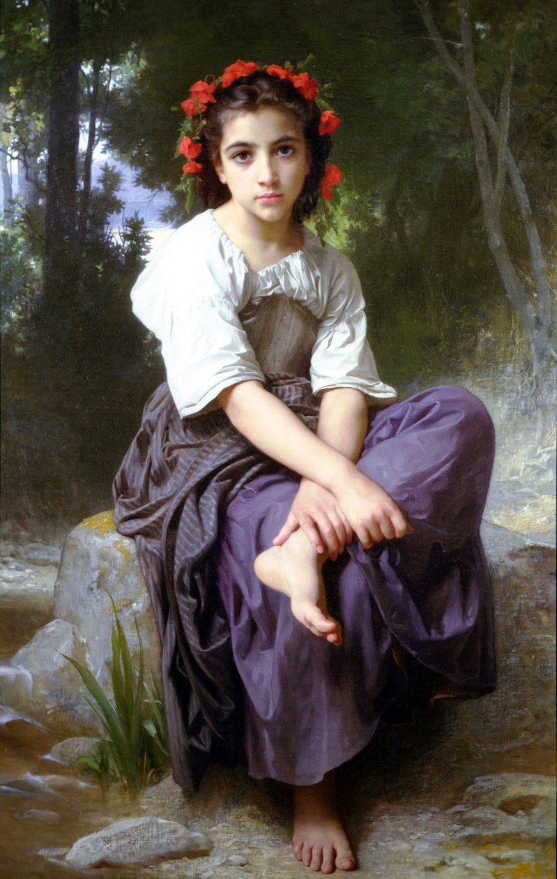 Al bordo del ruscello da William Adolphe Bouguereau