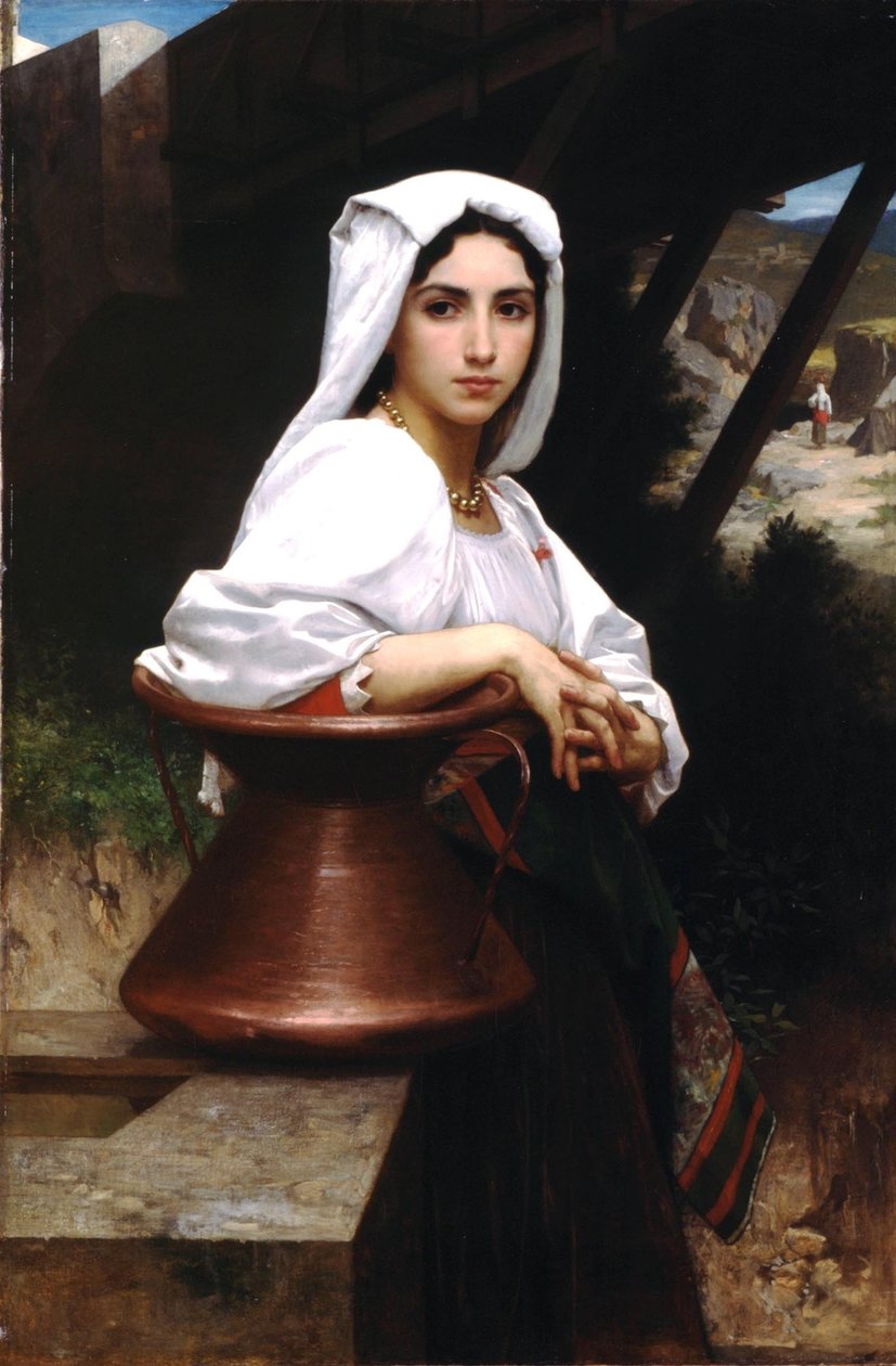 Ragazza Italiana che Attrae Acqua da William Adolphe Bouguereau