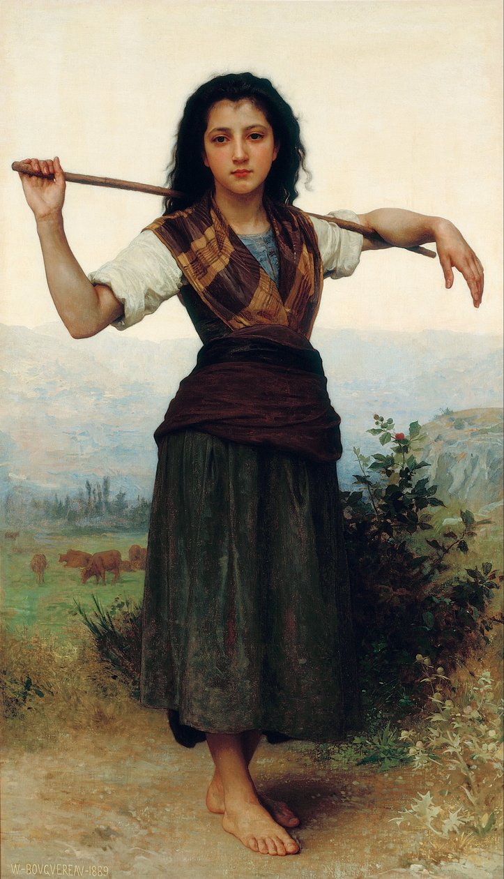 La piccola pastorella da William Adolphe Bouguereau