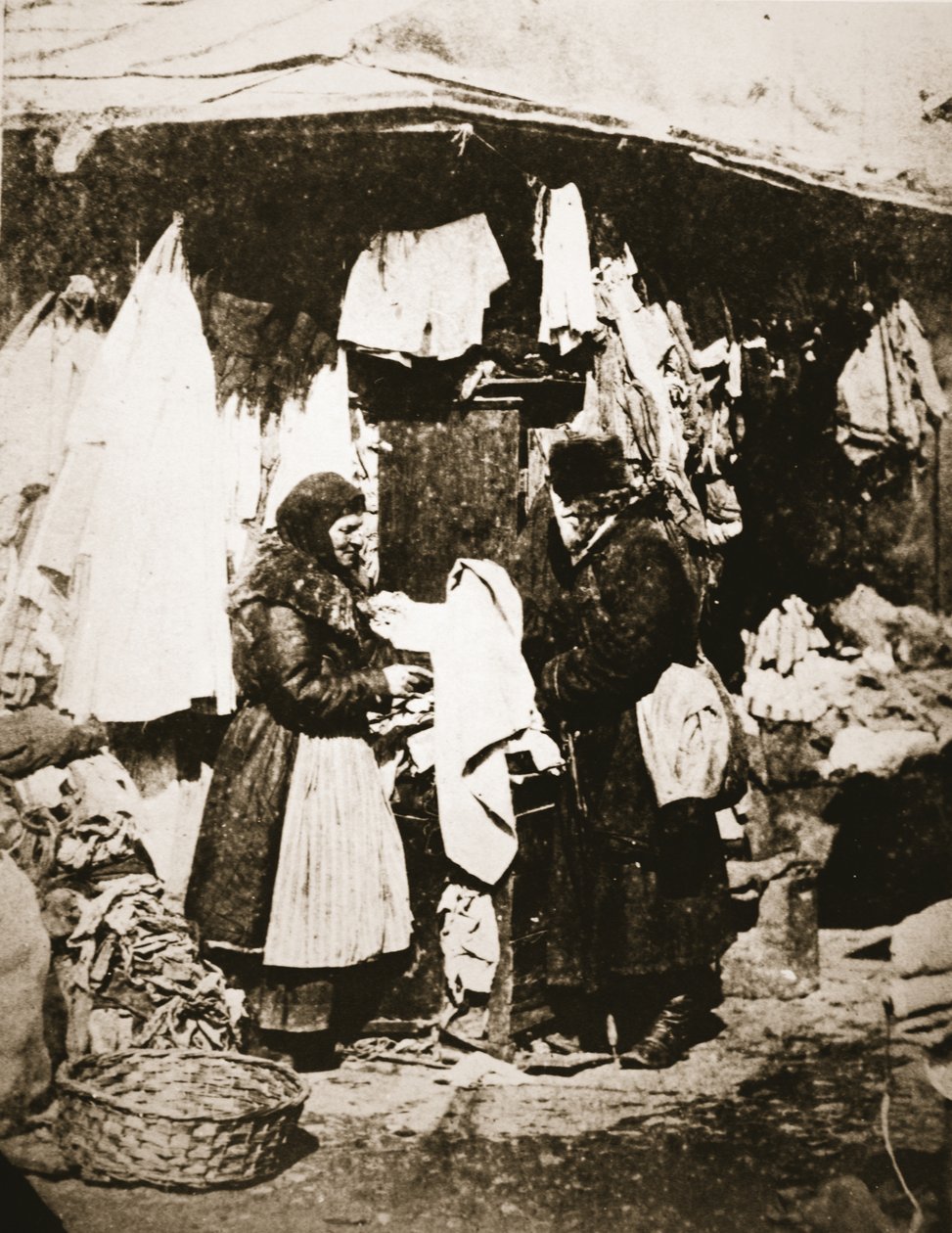 Una bancarella del mercato, San Pietroburgo, c.1868 da William Andreevich Carrick