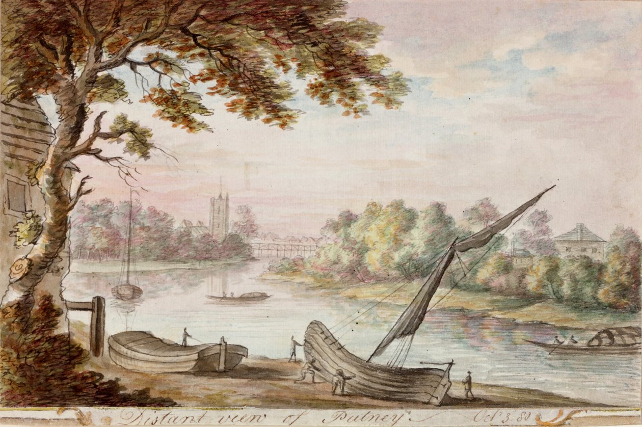 Veduta Distante di Putney da William Beilby