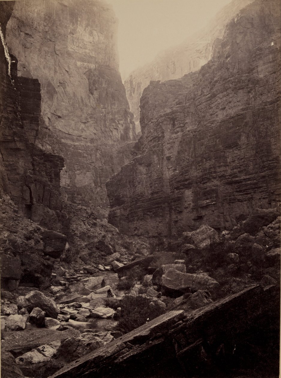Cañon di Kanab Wash, fiume Colorado, guardando a nord da William H. Bell