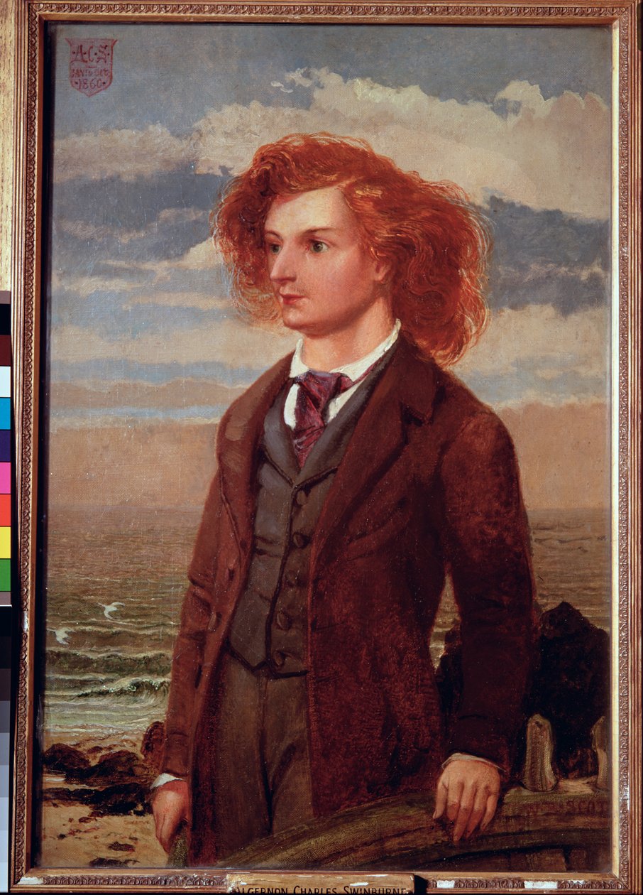 Ritratto di Algernon Charles Swinburne da William Bell Scott