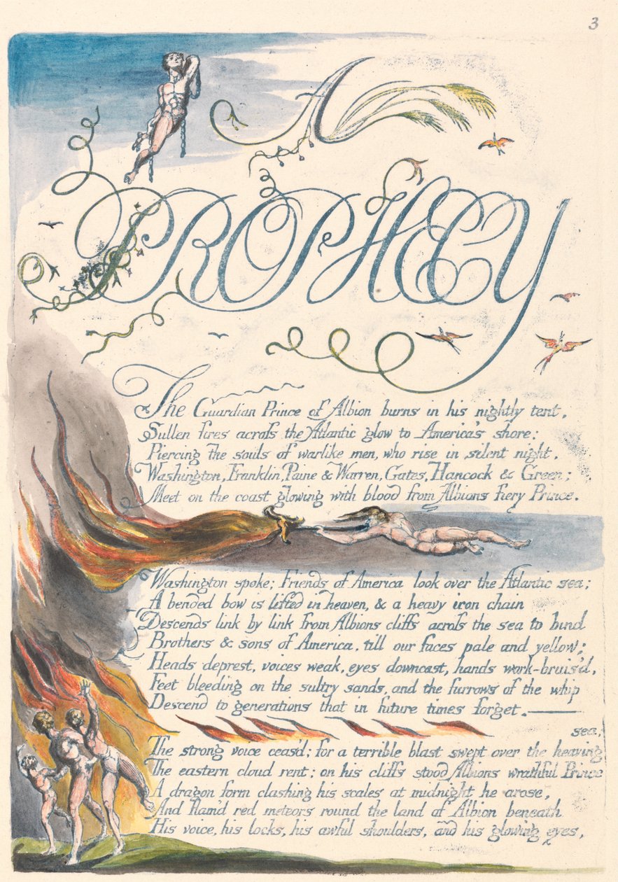 America. Una profezia, Tavola 5 da William Blake