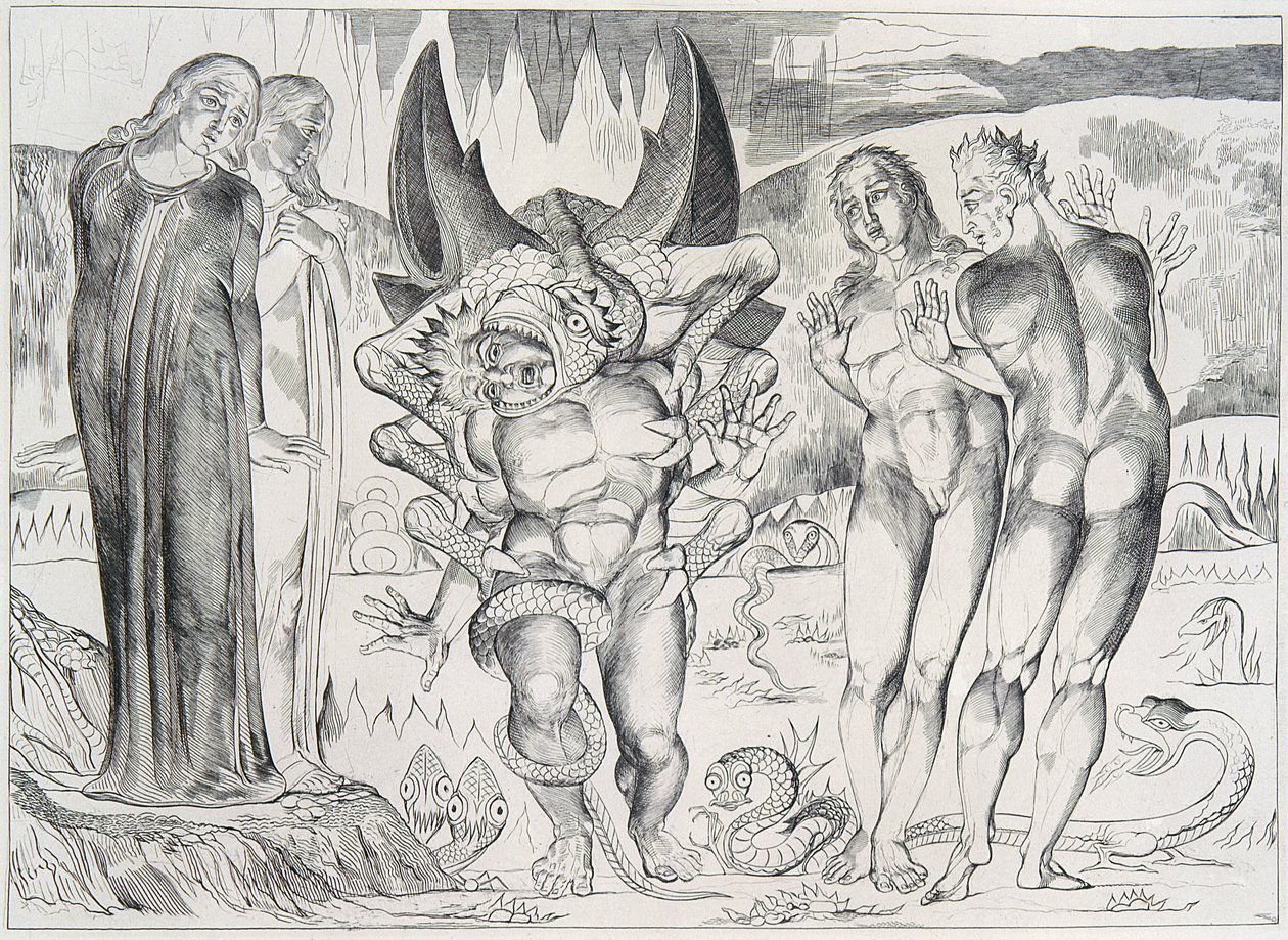 Illustrazioni di Dante di Blake da William Blake