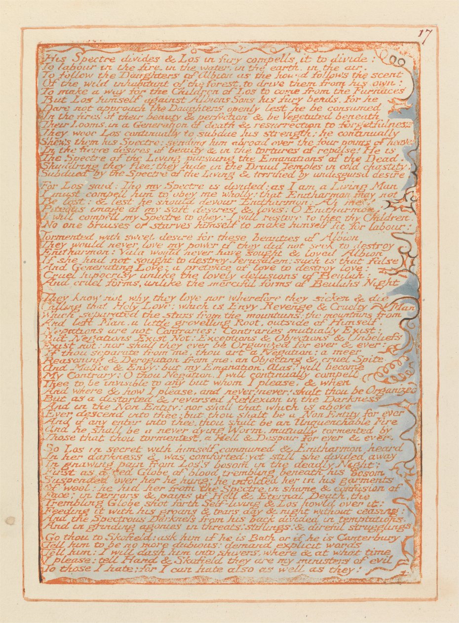 Gerusalemme, Tavola 17 da William Blake