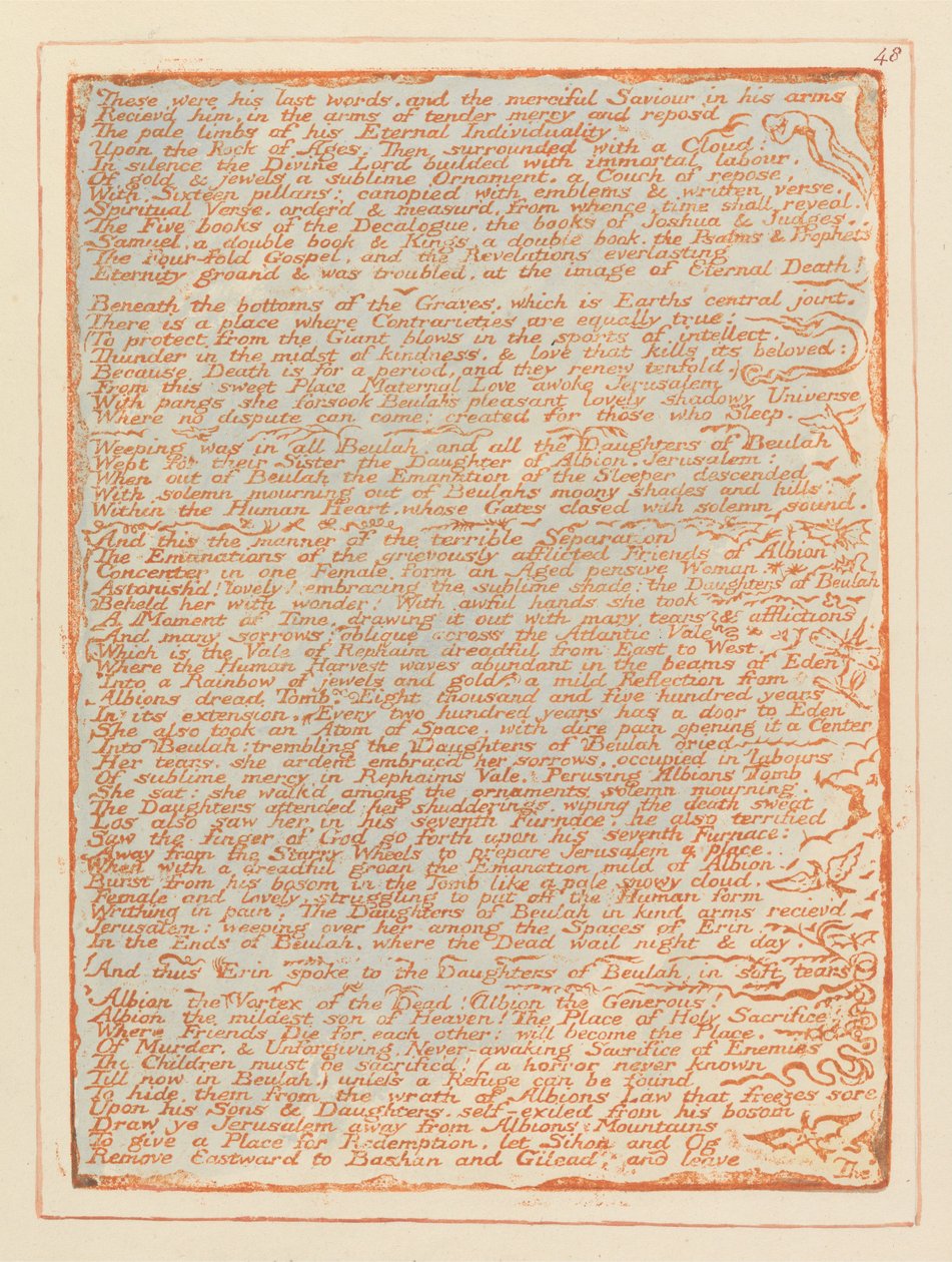 Gerusalemme, Tavola 48 da William Blake