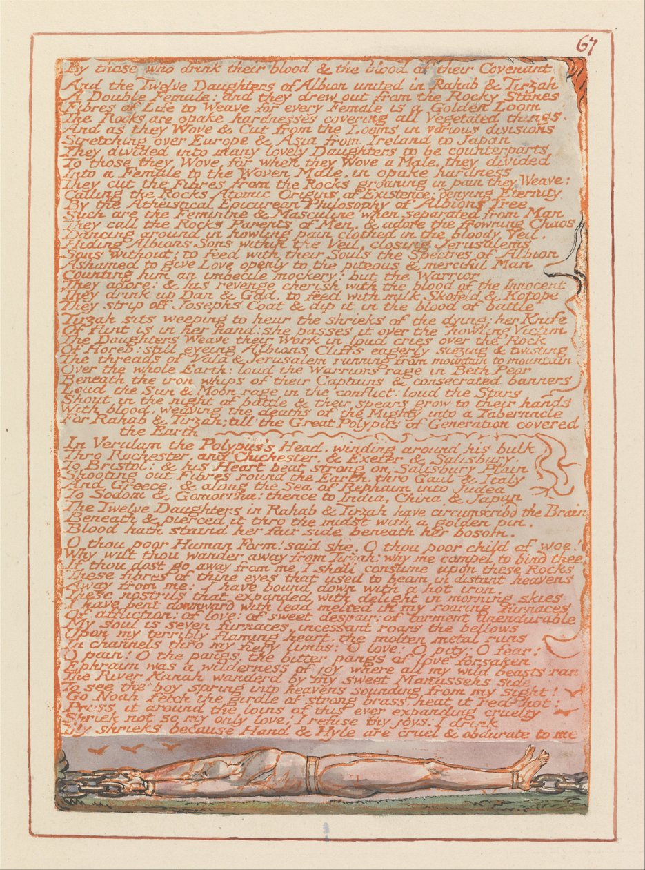 Gerusalemme, Tavola 67 da William Blake