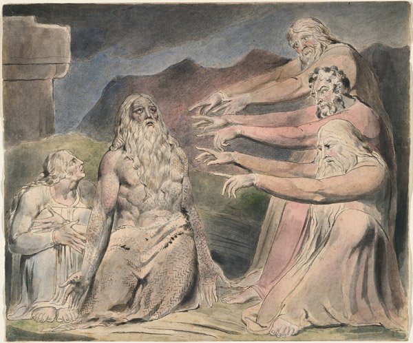 I sogni malvagi di Giobbe da William Blake