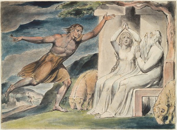 I sogni malvagi di Giobbe da William Blake