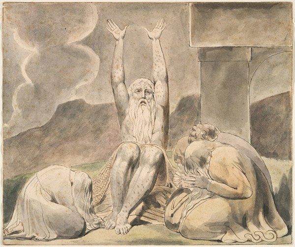 I sogni malvagi di Giobbe da William Blake