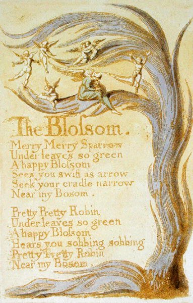 Il fiore, tavola 9 da Songs of Innocence, 1789 da William Blake