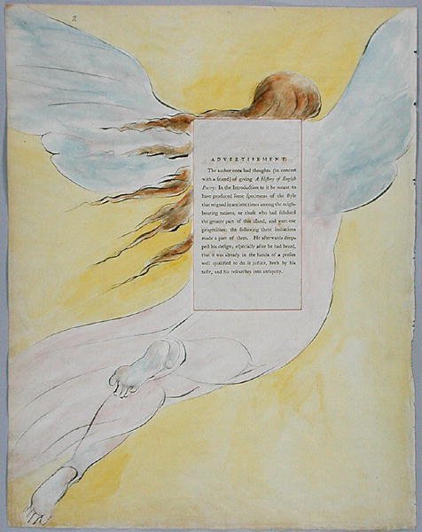Le Sorelle Fatali, design 68 da Le poesie di Thomas Gray, 1797-98 da William Blake