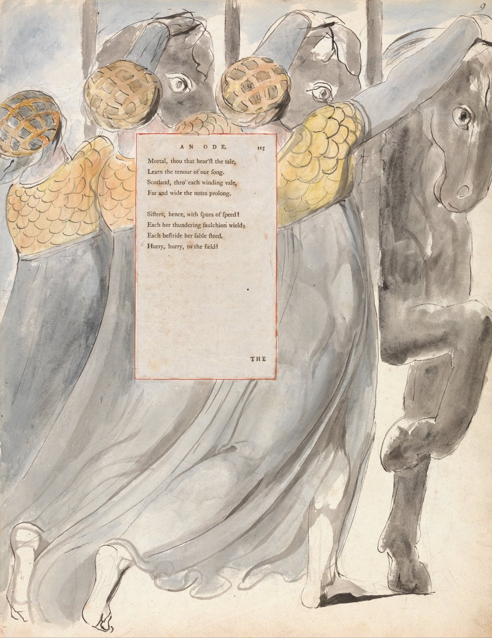 Le poesie di Thomas Gray, Design 75, Le sorelle fatali da William Blake