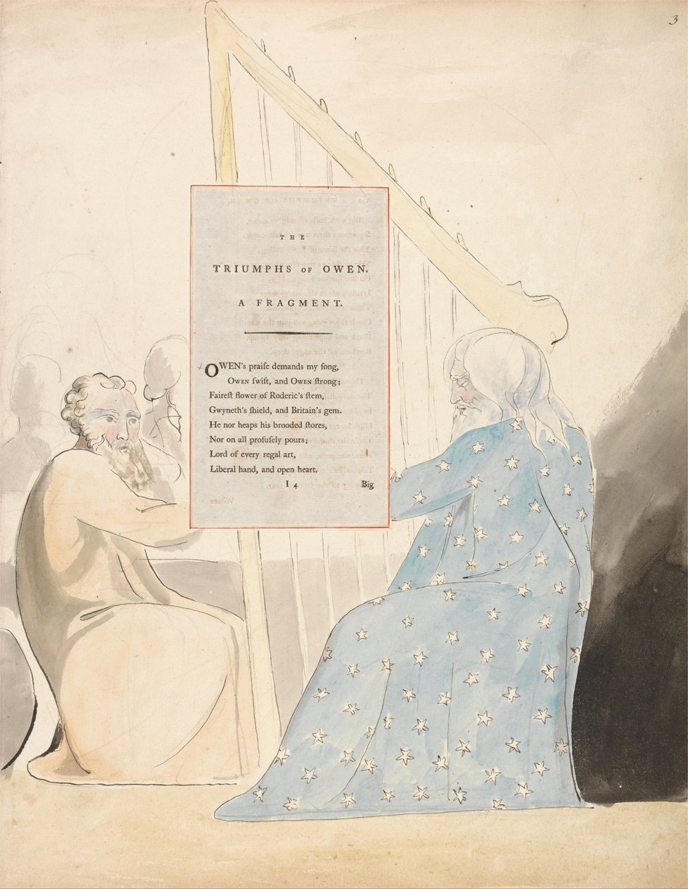 Le poesie di Thomas Gray, Design 89, I trionfi di Owen da William Blake