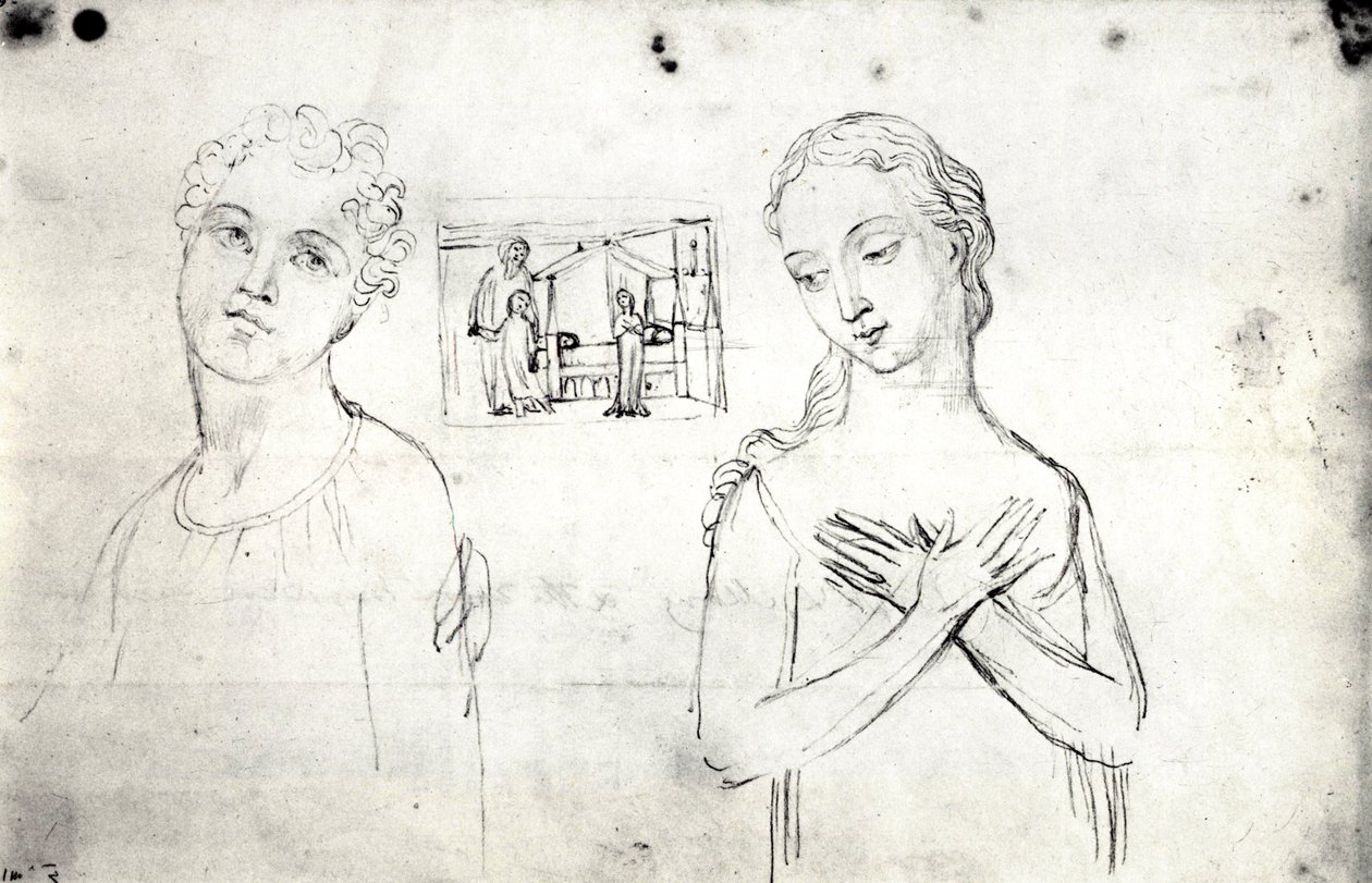 William Blake, Teste Visionarie di Giuseppe e Maria da William Blake