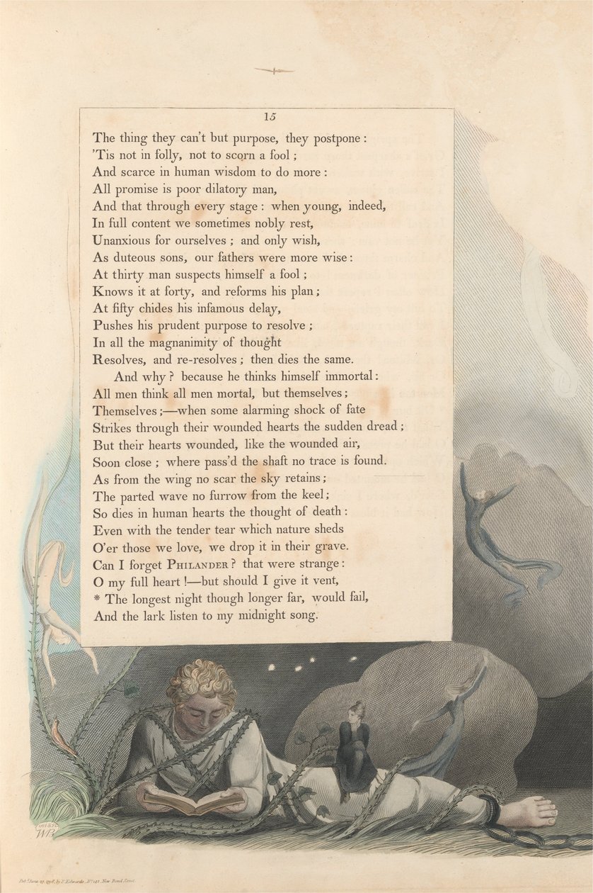 Pensieri notturni di Young, Pagina 15, La notte più lunga, anche se molto più lunga, fallirebbe da William Blake