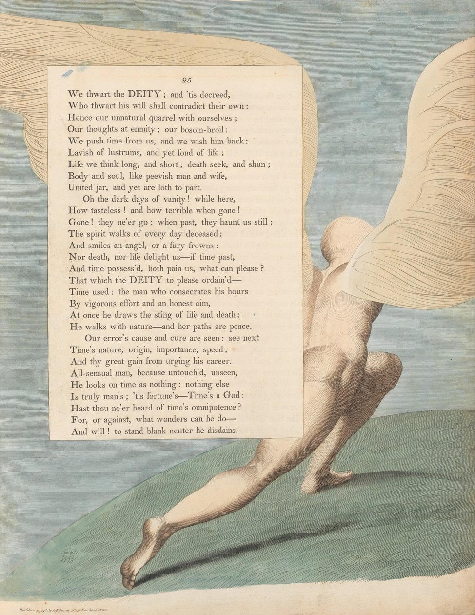 Pensieri notturni di Young, Pagina 25, Guardalo, quando è passato; cosa si vede allora da William Blake