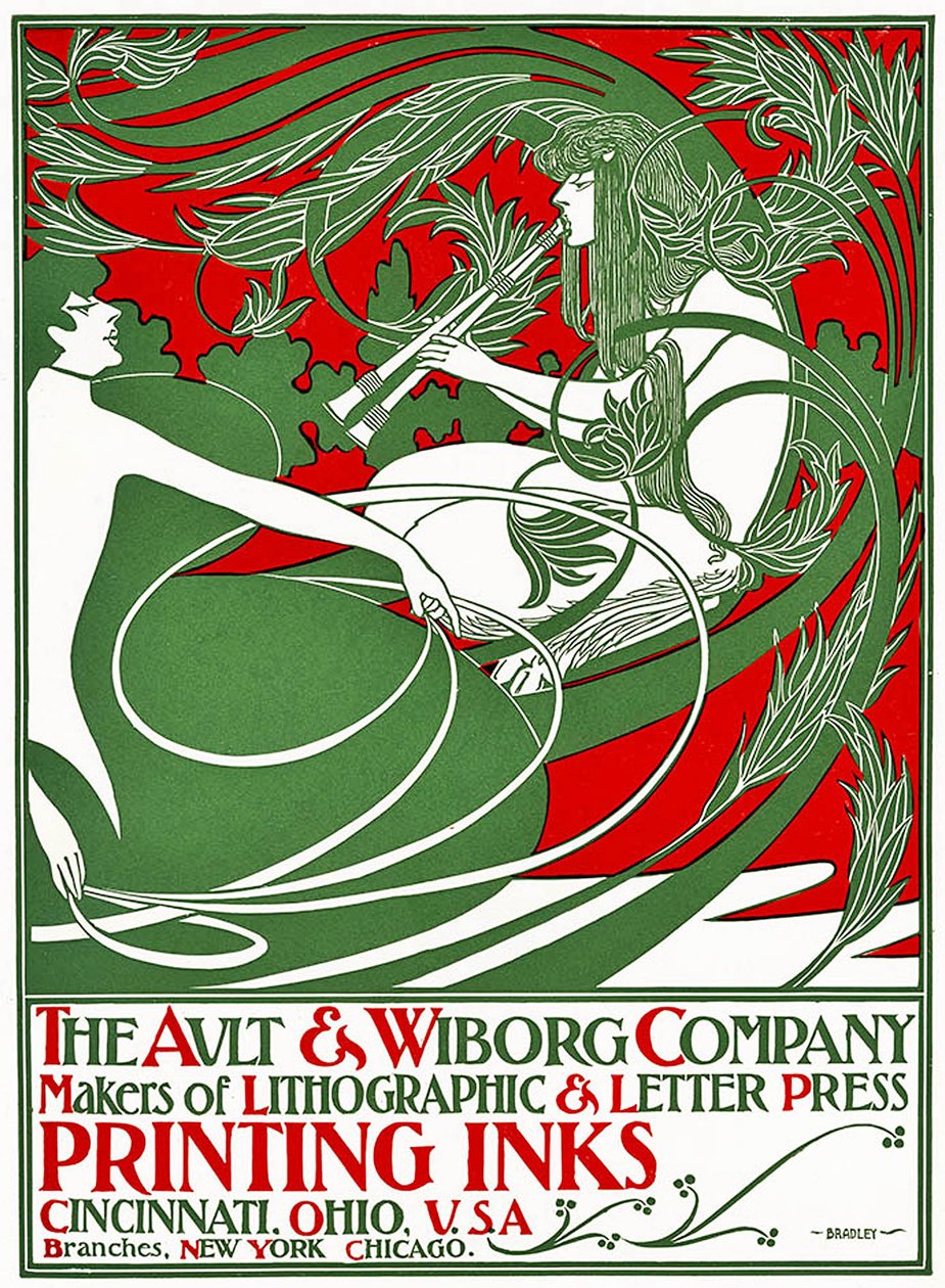 Poster Art Nouveau raffigurante Pan, 1895 da William Bradley