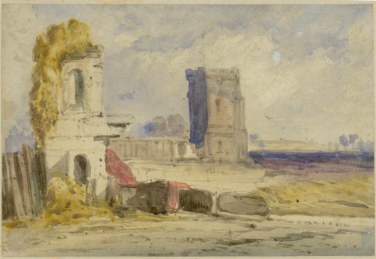 Paesaggio con rovine da William Callow