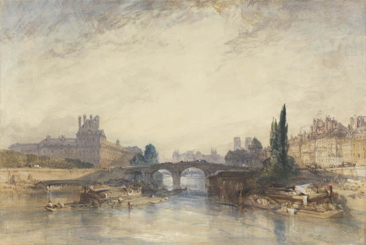 Veduta del Pont Royal da William Callow