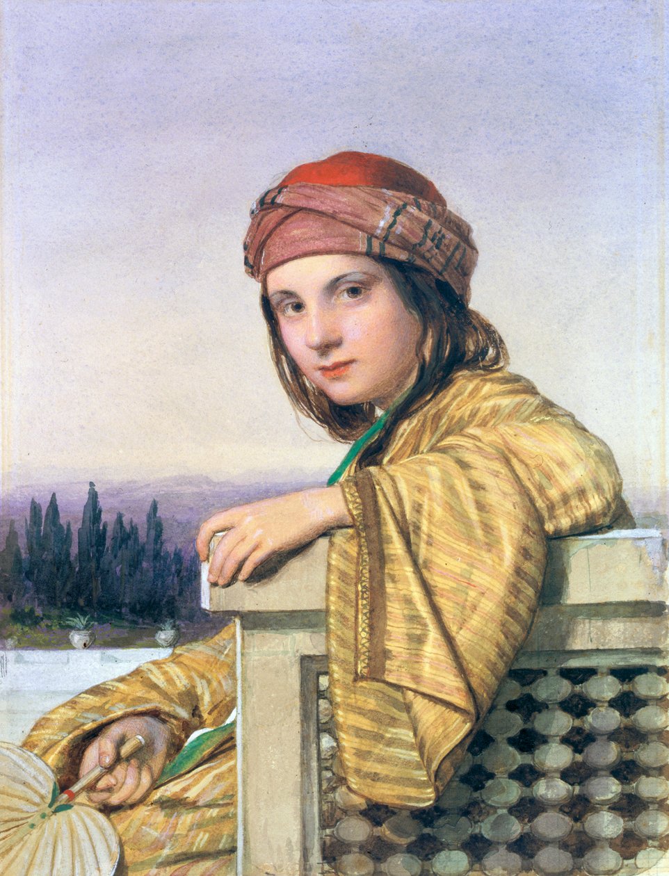 Ritratto di una ragazza turca, 1864 da William Dobson