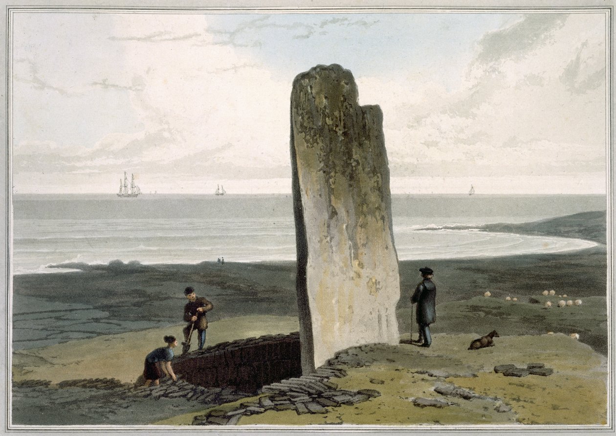 Pietra druidica a Strather vicino a Barvas, Isola di Lewis, da Volume IV di 