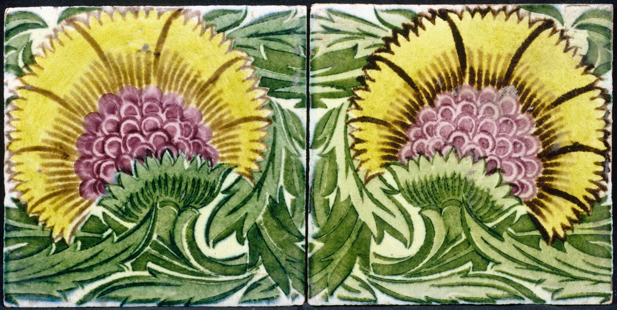Piastrelle con design in stile persiano (ceramica) da William de Morgan